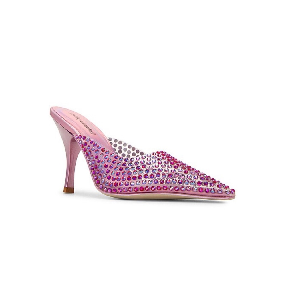 Jeffrey Campbell Romantiq Pump in Pink Iridescent Clear
